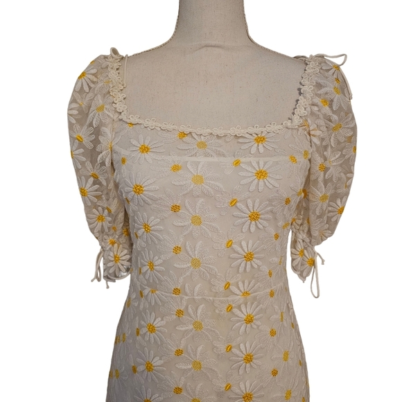 For Love & Lemons BRULEE DAISY MINI DRESS (M) - Picture 6 of 16